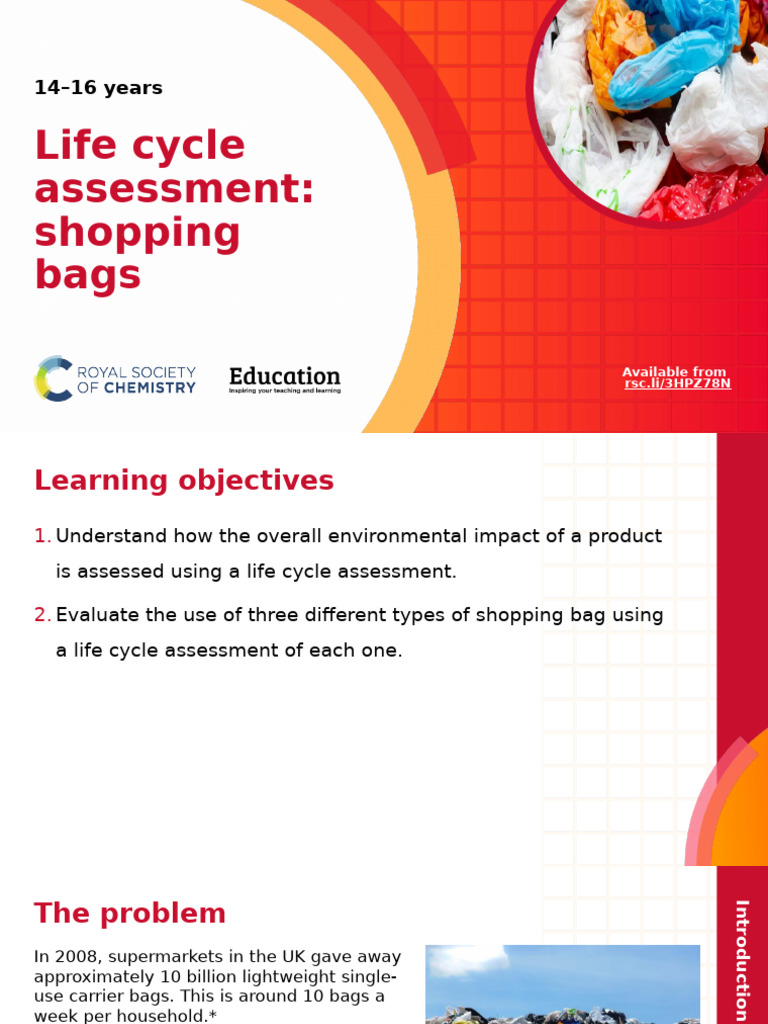 Life Cycle Assessment Shopping Bags | PDF | Reuse | Life Cycle Assessment