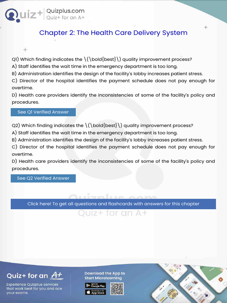 Which Finding Indicates the Boldbest Quality Improvement Process | PDF ...