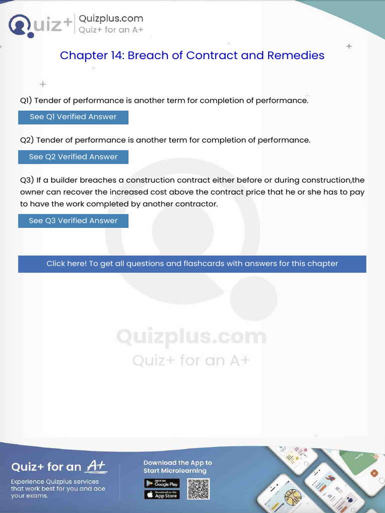 Tender of Performance is Another Term for Completion of Performance ...