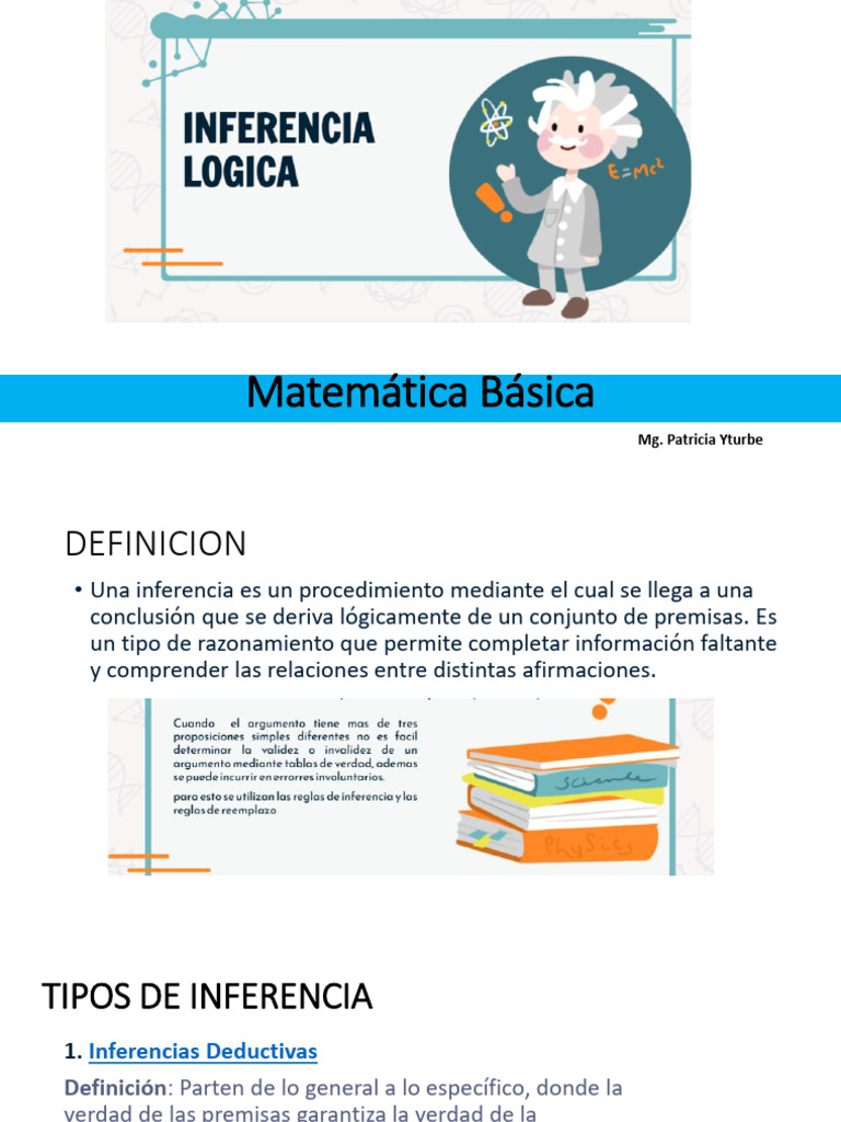Matemática Básica INFERENCIAS | PDF | Inferencia | Razonamiento deductivo