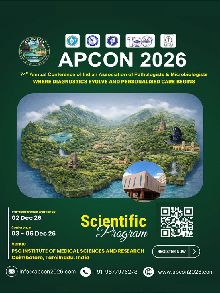 Apcon 2026 Scientific Programme | PDF | Biopsy | Pathology