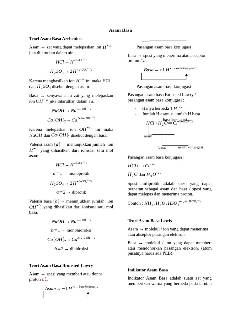 Asam Basa | PDF