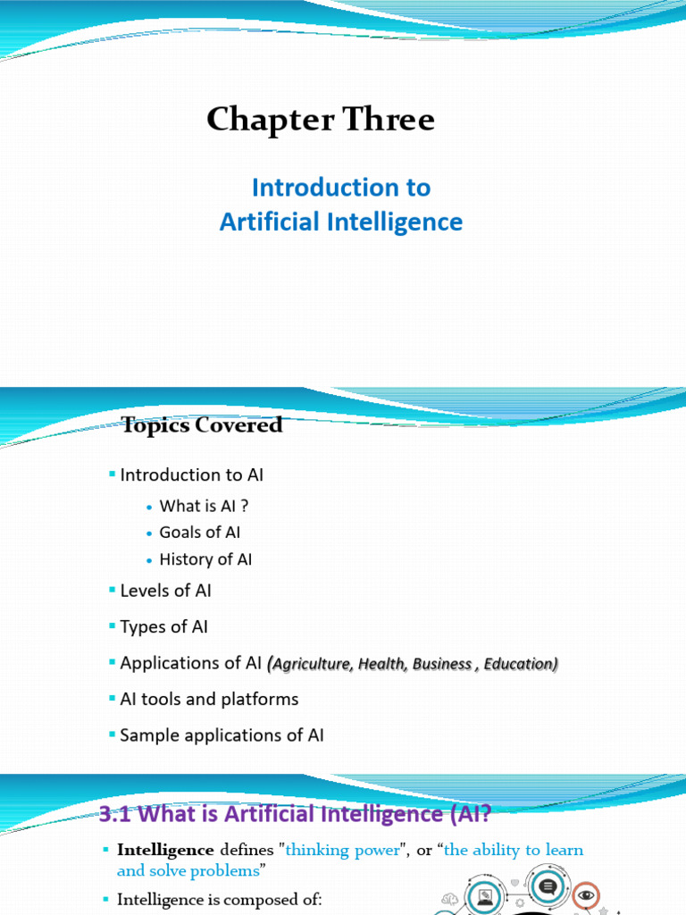 Chapter 3 - Intro. to Artificial Intelligence | PDF | Artificial ...