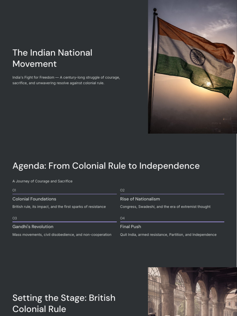 The Indian National Movement | PDF | Mahatma Gandhi | Indian Nationalism