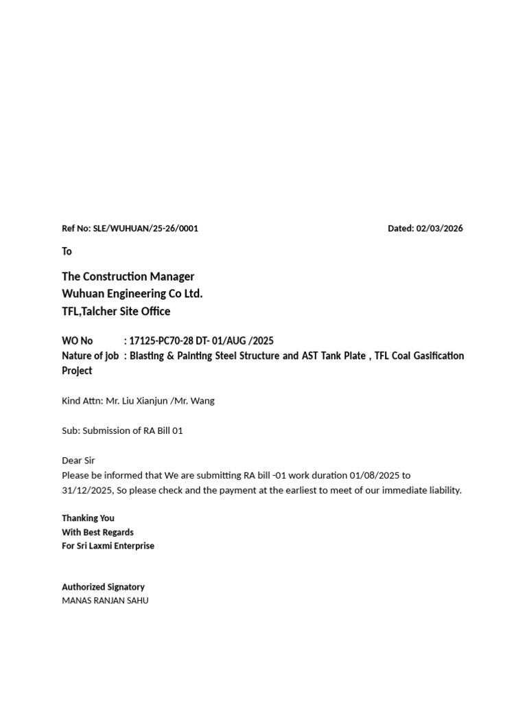 1 Letter for Ra Bill | PDF