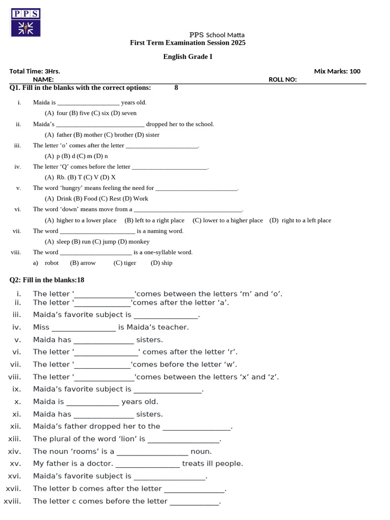 eng 1st | PDF | Grammar | Linguistics