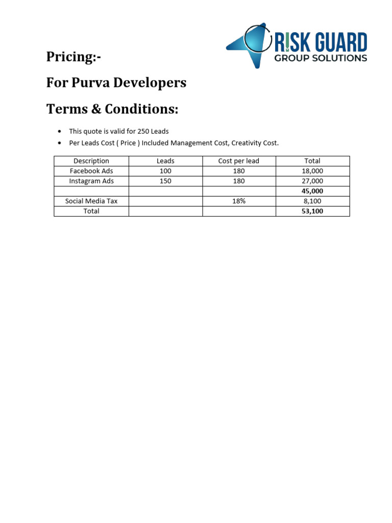 Pricing | PDF