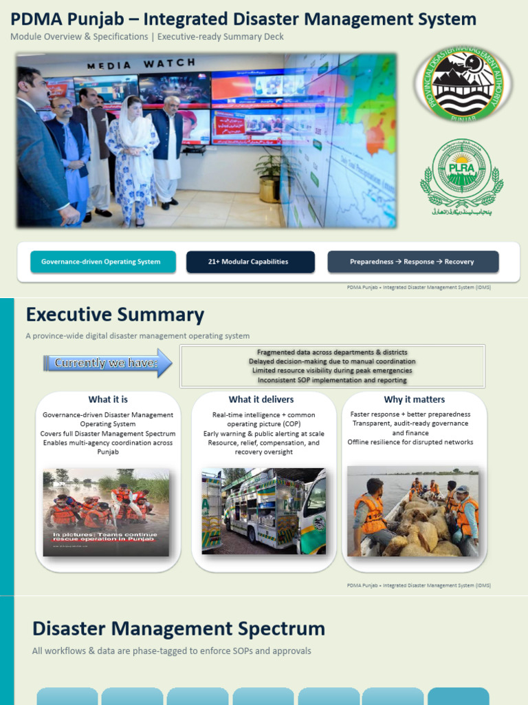 PDMA_IDMS_PPT | PDF | Emergency Management | Geographic Information System