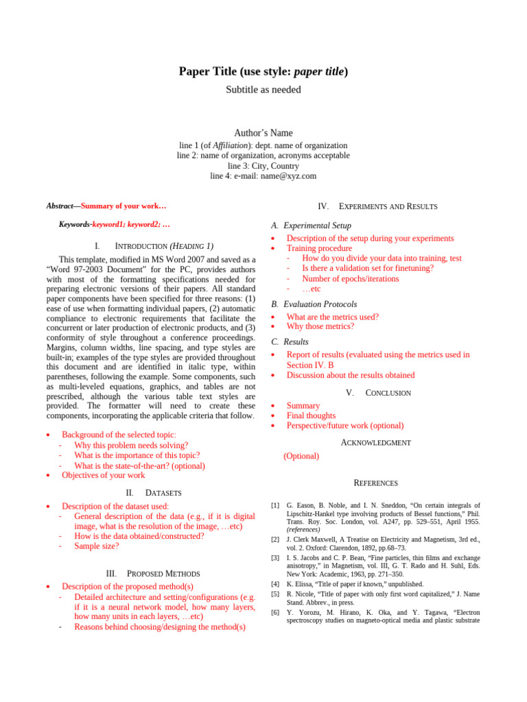 Report Template | PDF