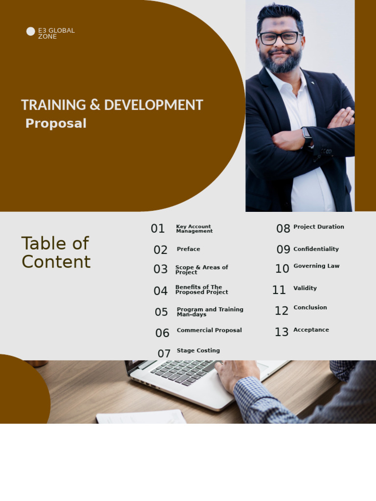 Blue Geometric Shapes Business Proposal Presentation | PDF | Business ...