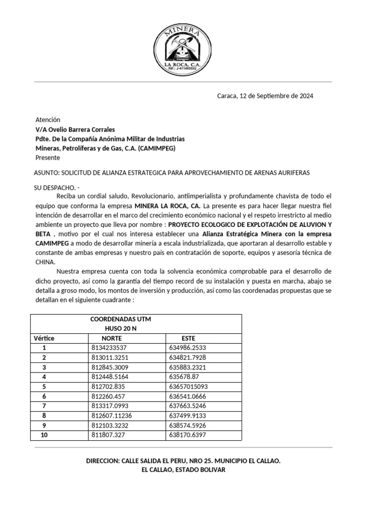 Modelo de Negocio Camimpeg | PDF | Minería | Economias