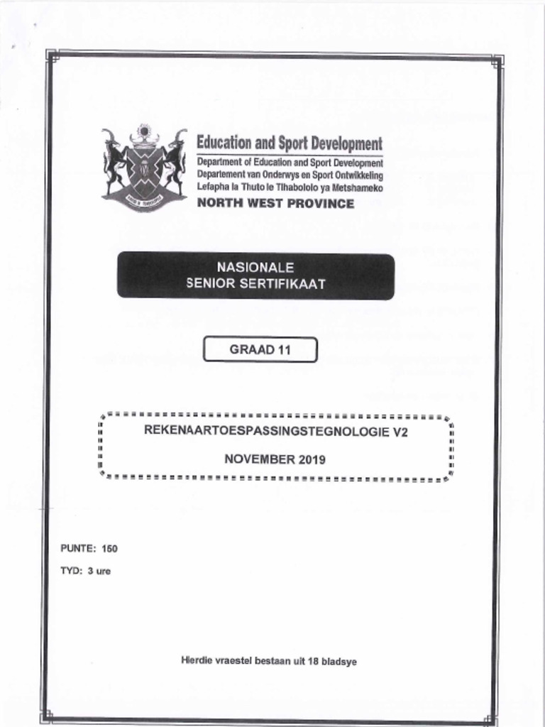GR 11 RTT V2 NOV 2019 | PDF