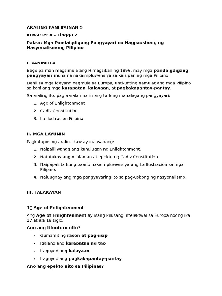 AP 5 Q4 W2 | PDF
