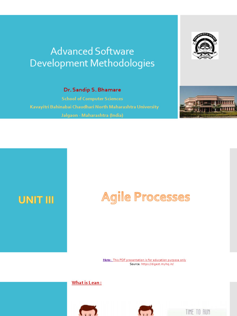 UNIT 3 Agile Processes | PDF | Agile Software Development | Computing