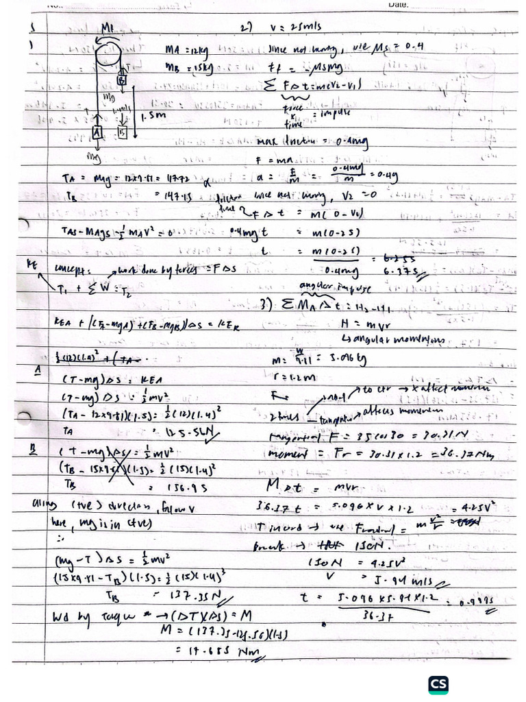 Ma1001 Tut 8 Handwritten Sol | PDF