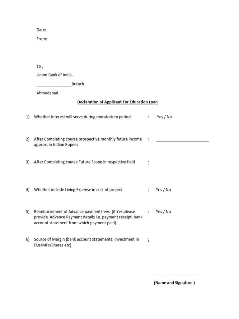 Education Declaration 1 | PDF