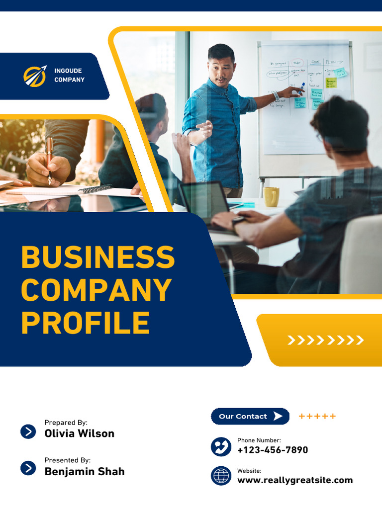 Blue Orange Modern Business Company Profile Booklet | PDF