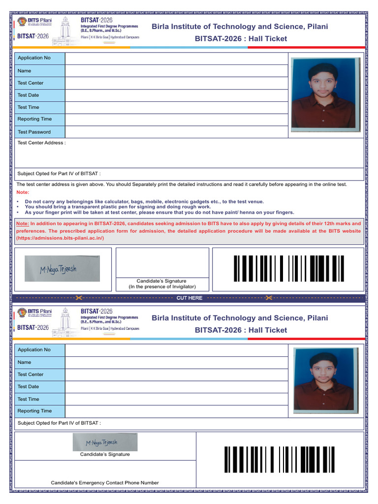 Admit Card | PDF