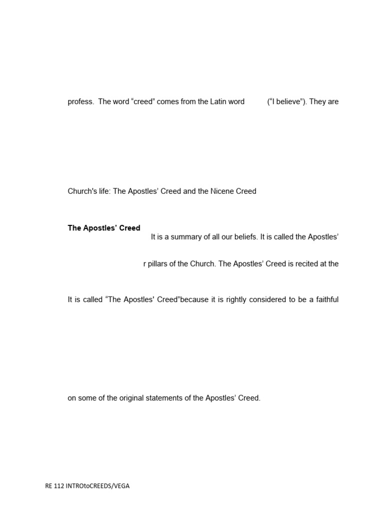Definition+and+Functions+of+Creed | PDF | Christian Denominational ...