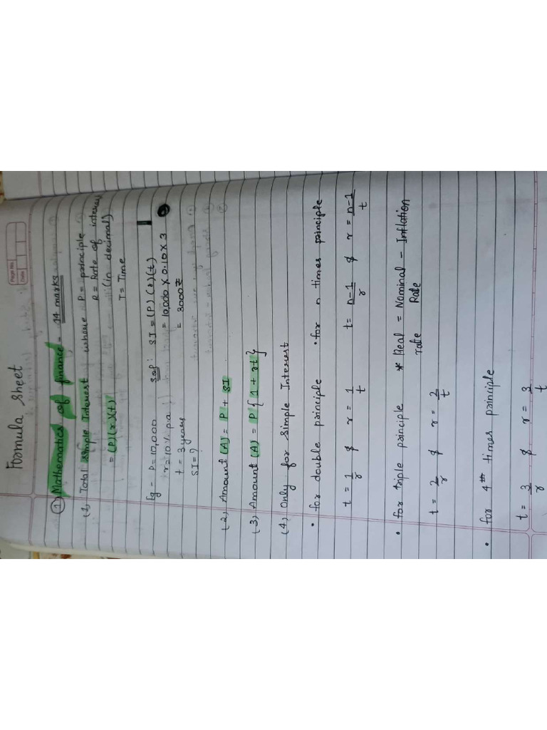 Mathematics of Finance | PDF