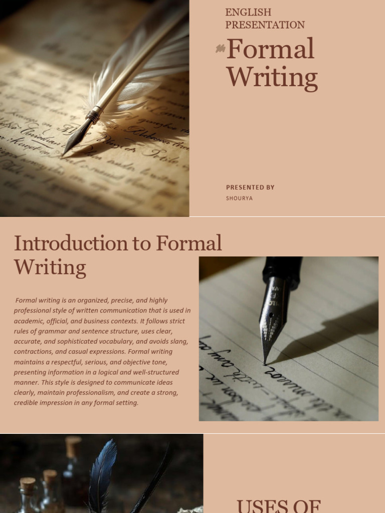 Formal Writing | PDF | Writing | Communication