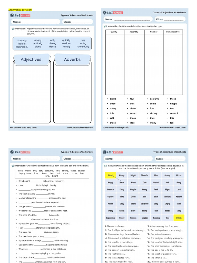 At Oz Worksheets | PDF