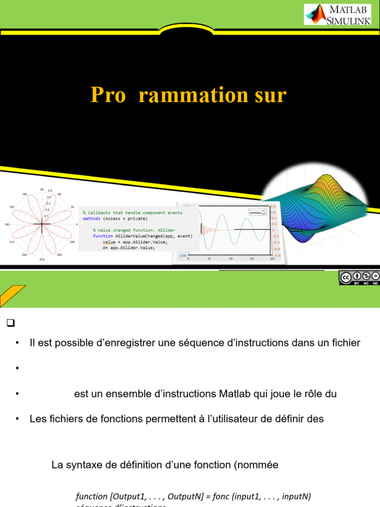 Chapitre 2 - Programmation Sur MATLAB | PDF | Structure de contrôle ...