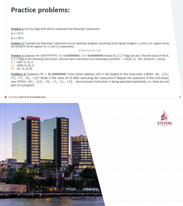 Assembly Exercises | PDF