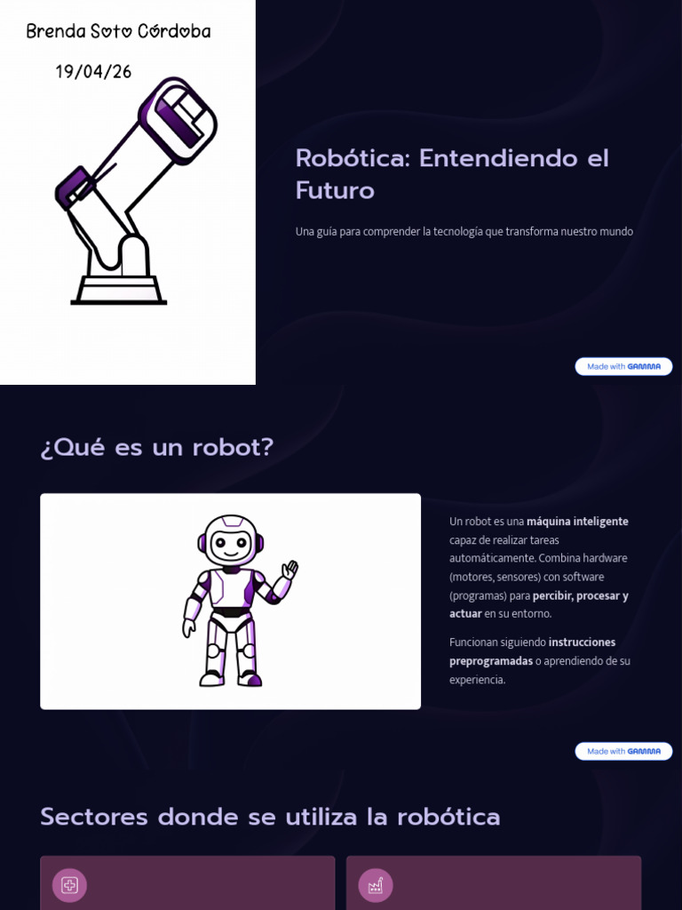Robotica Entendiendo El Futuro | PDF | Robot | Robótica