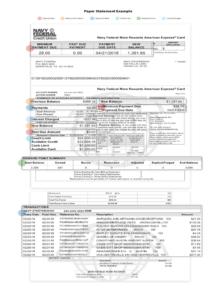 Sample Statement | PDF