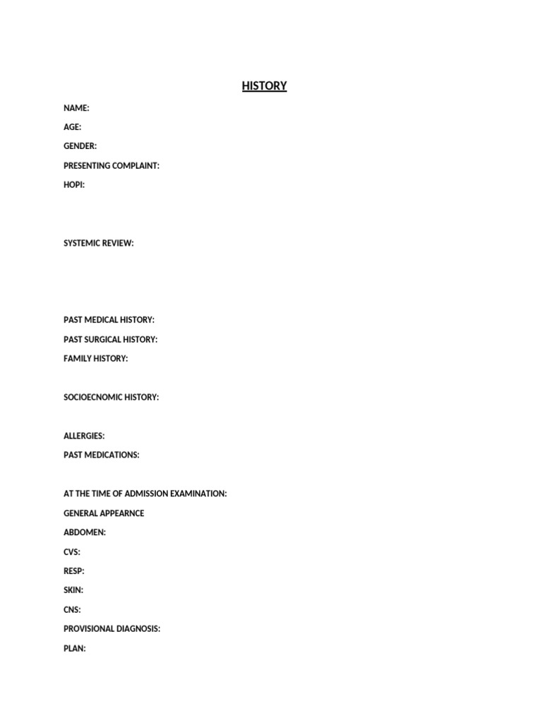 History Template | PDF