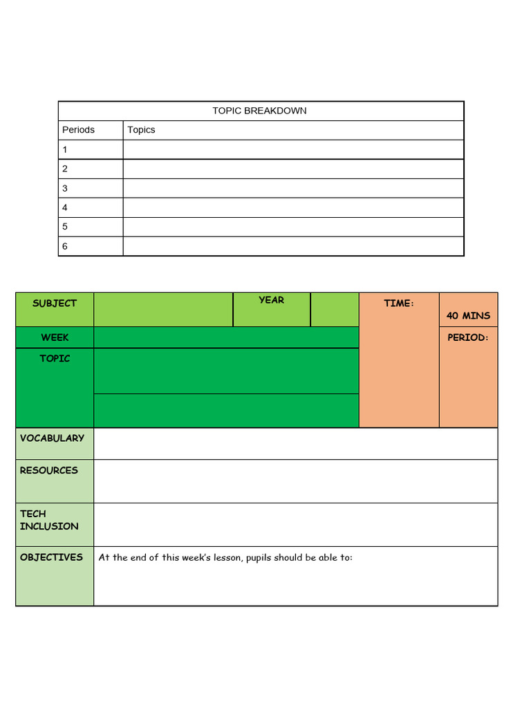 Lesson Plan Template | PDF