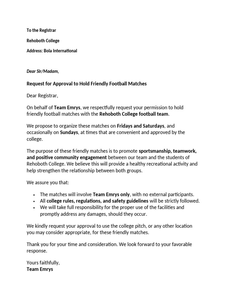 Rehoboth Letter | PDF