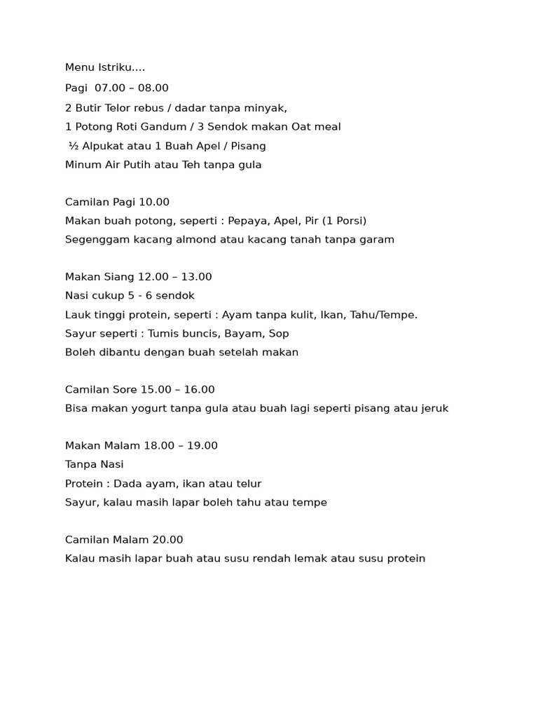 Menu Makan | PDF