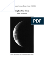 Origin of The Moon: EMSC3022: Planetary Science, Essay 1 (Due 7/4/2011)