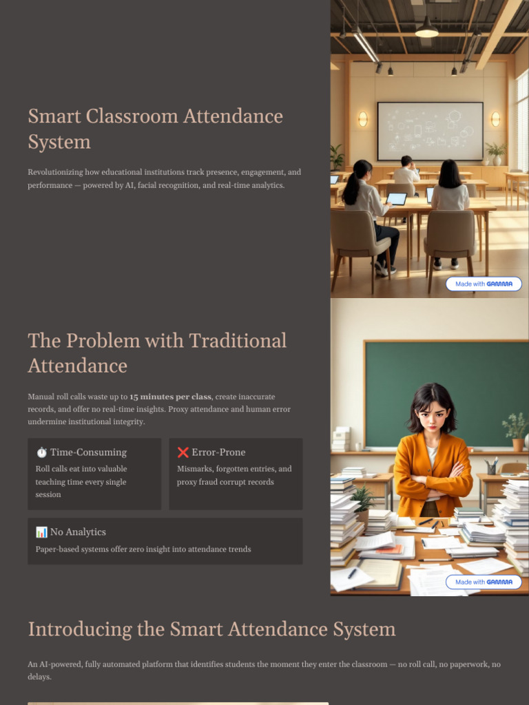 Smart Classroom Attendance SystemPPT | PDF | Internet Of Things | Computing