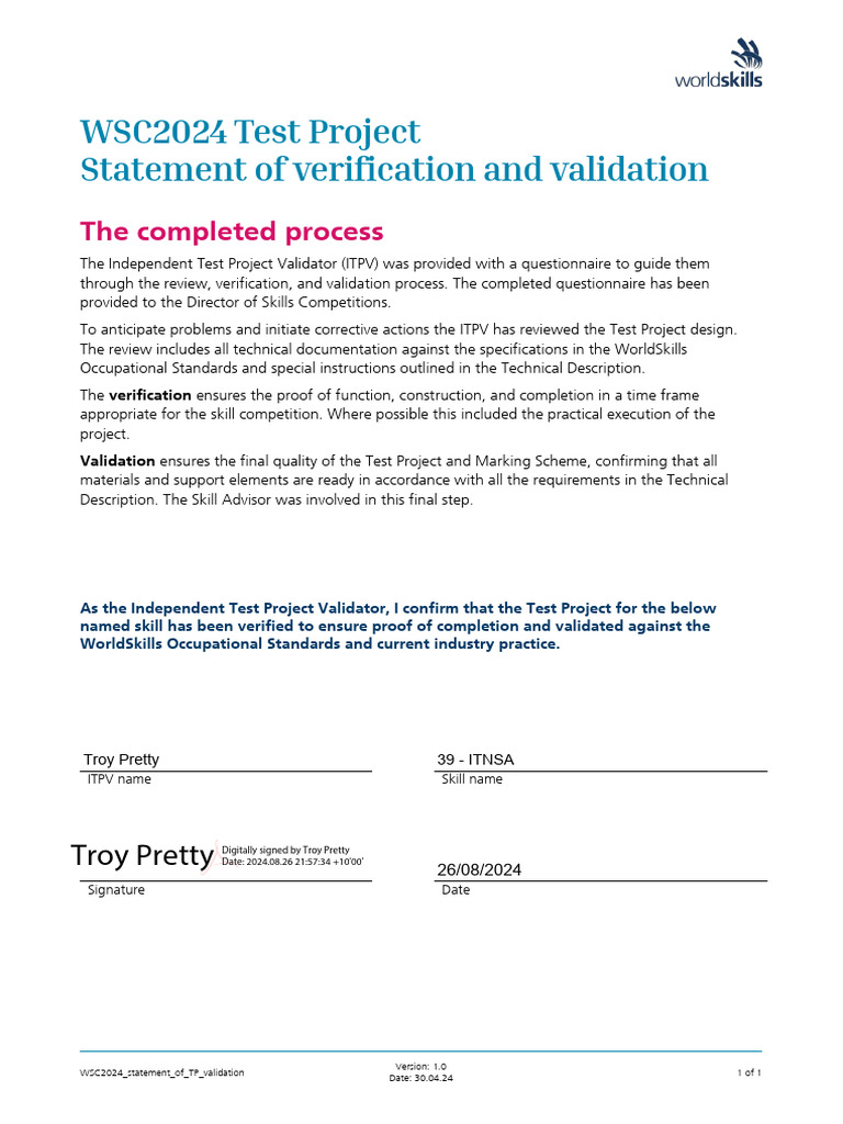 WSC2024 Statement TP Validation 39 Pretty | PDF