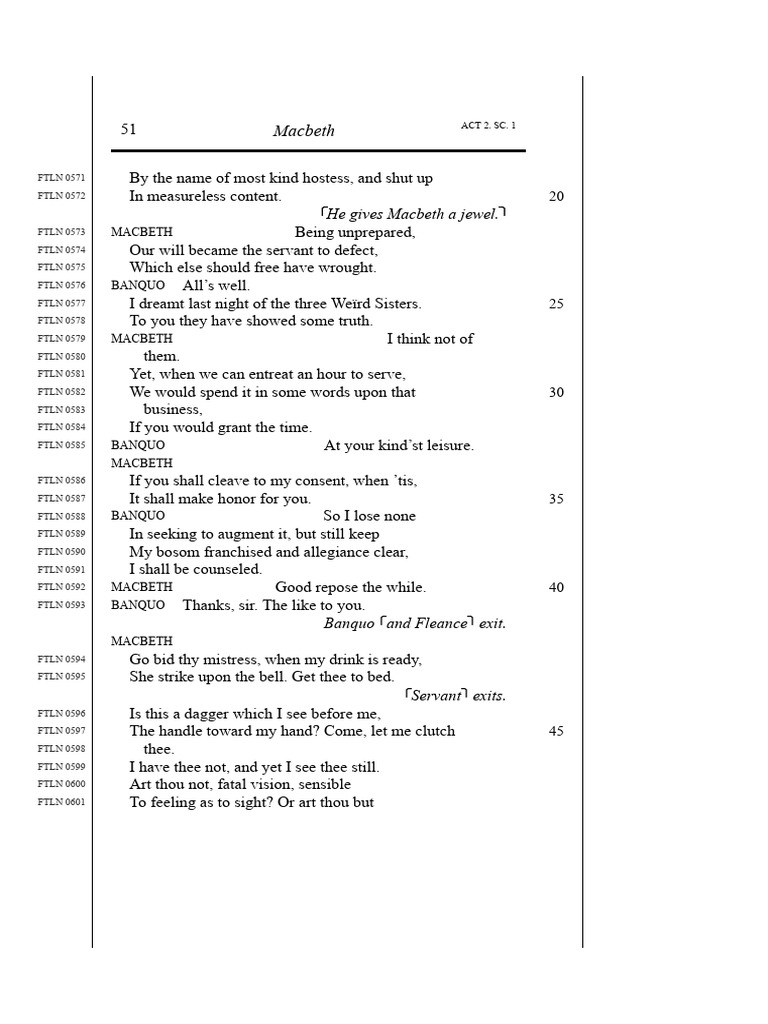 Macbeth Reading | PDF | Macbeth | Shakespearean Tragedies