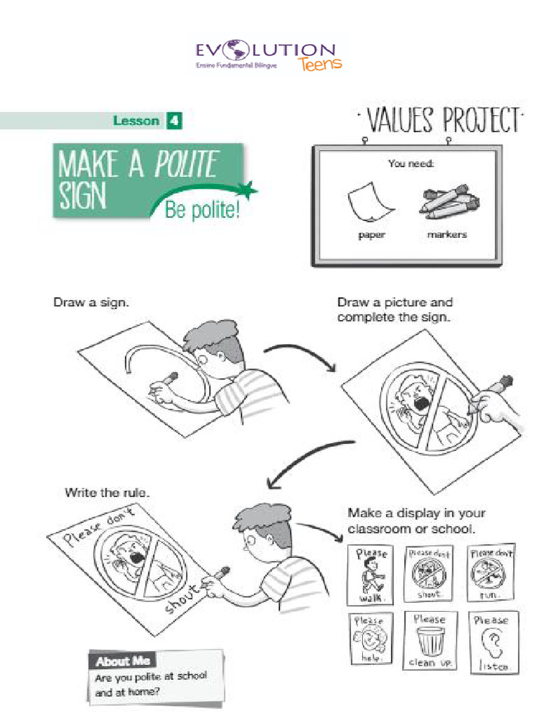 Make a Polite Sign | PDF