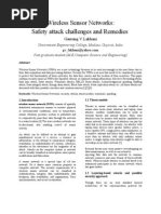 Wireless Sensor Networks: Safety Attack Challenges and Remedies