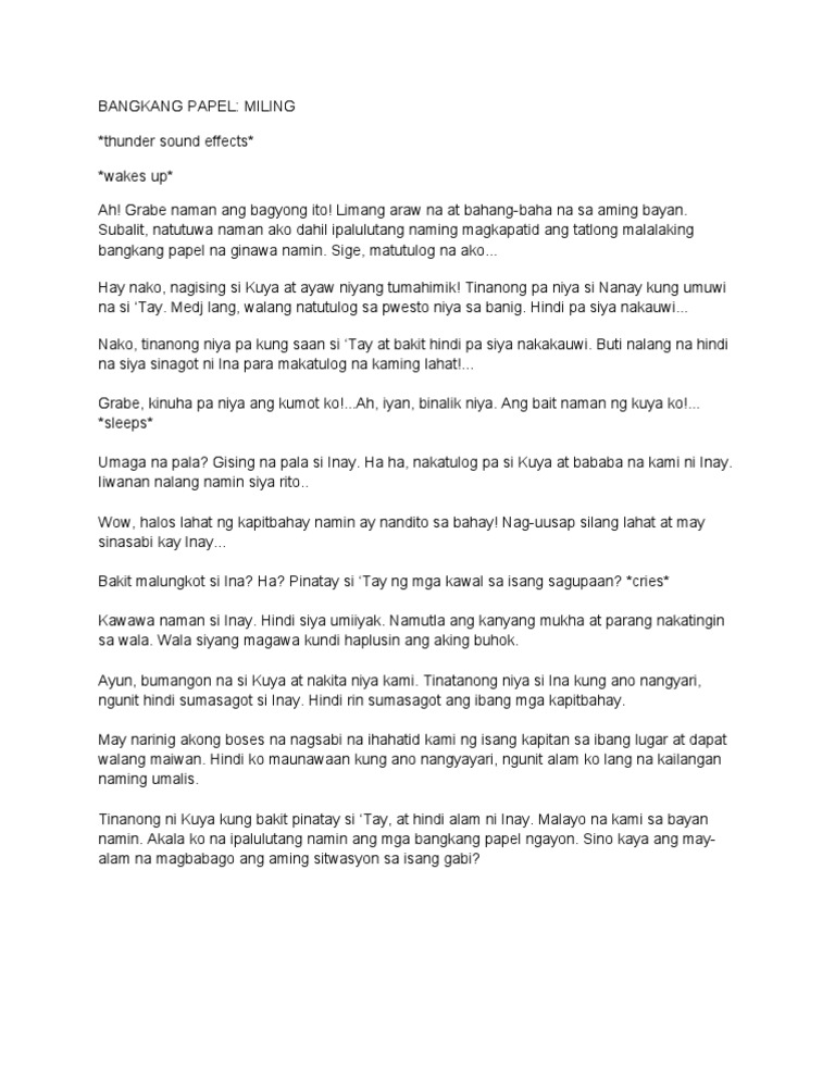 Filipino OP Script | PDF
