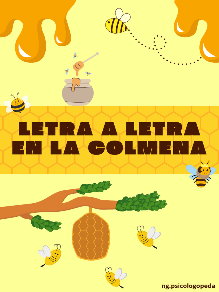Letra A Letra en La Colmena - Juego | PDF | Palabra | Verbo