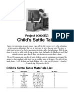 Child's Settle Table: Project 00000EZ