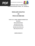Analise Final ENEM 2009