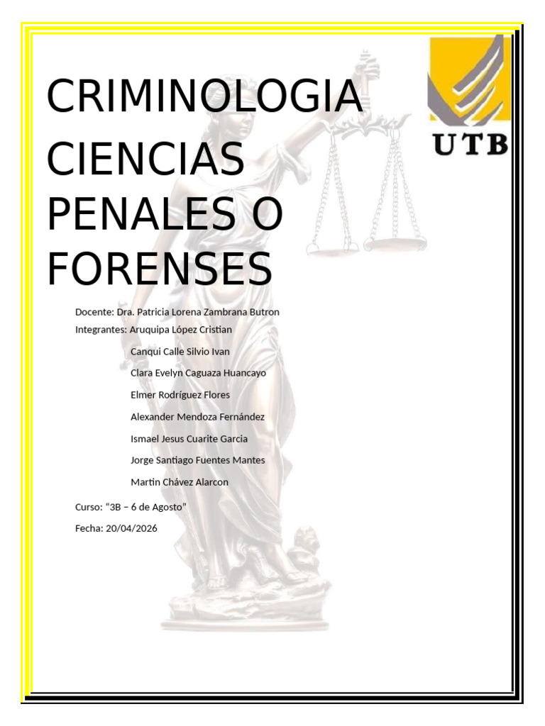 Cris Criminologia | PDF | Derecho penal | Ciencia forense