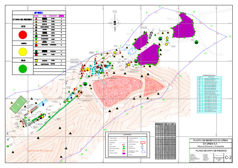 Plano Planta Mapa Riesgo | PDF