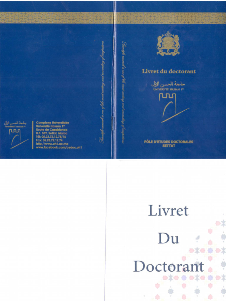 Livret Du Doctorant | PDF