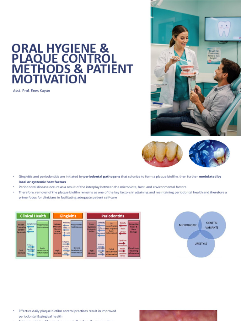 Oral Hygiene & Plaque Control Methods & Patienet Motivation | PDF ...