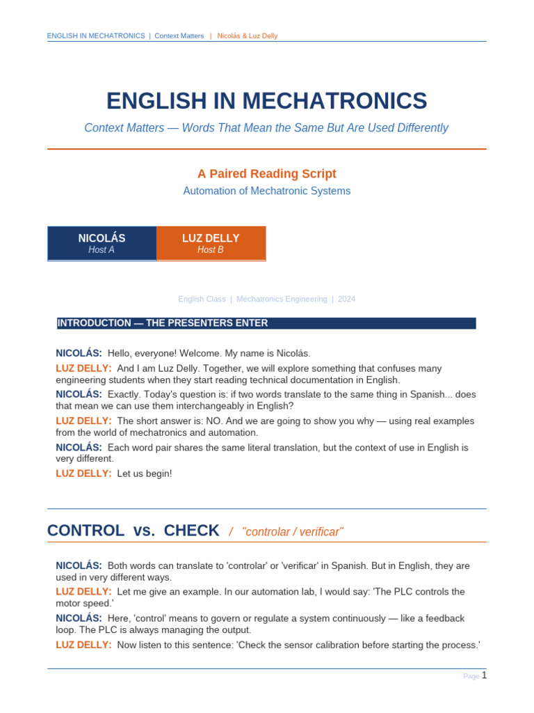 English Mechatronics Script | PDF | Programmable Logic Controller ...