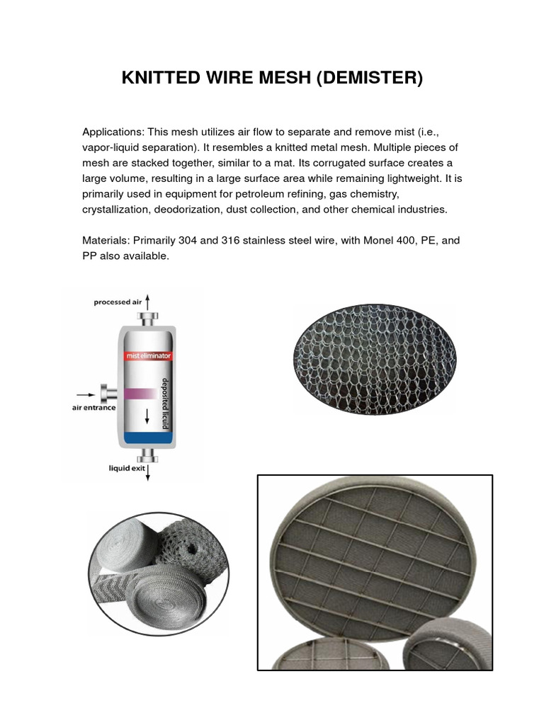05 Knitted Wire Mesh | PDF
